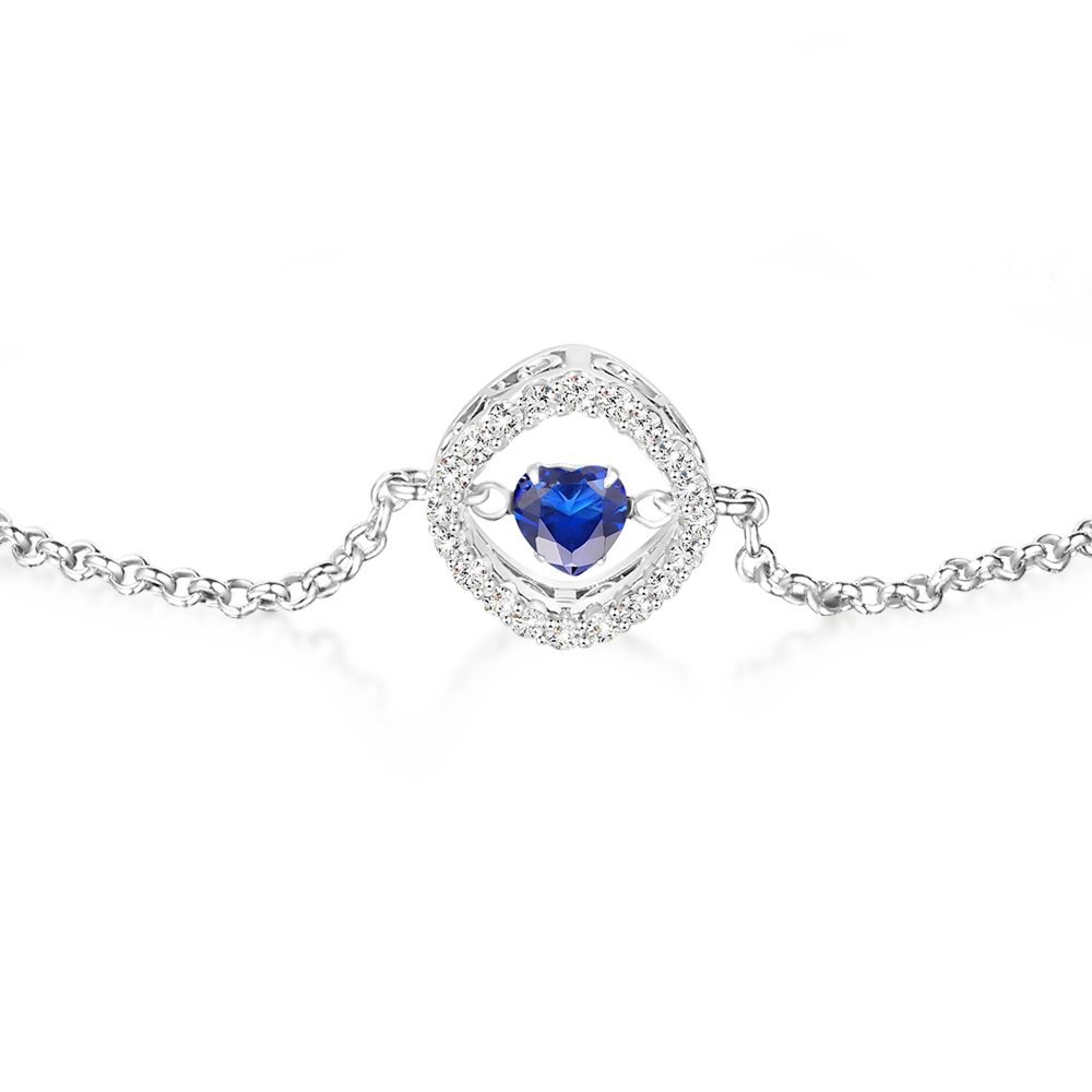 Gnoce Sparkle Dancing Stone Adjustable Chain Bracelet_3