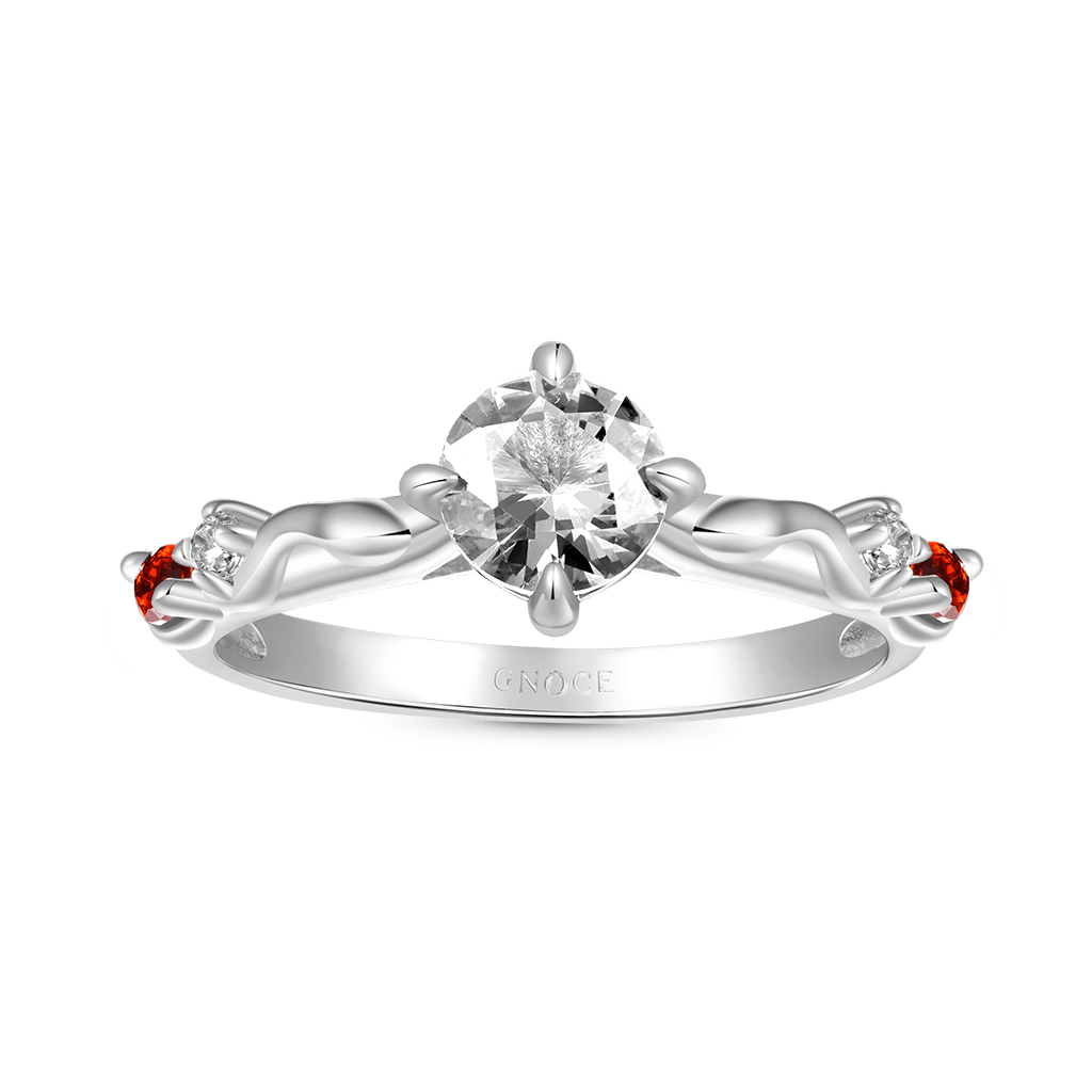 Gnoce Snake Hug White Diamond Ring_1
