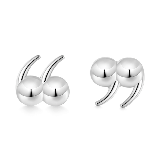 Gnoce Quotation Mark Stud Earrings_1