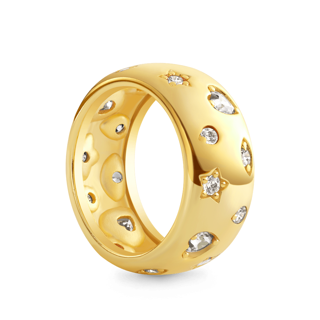 Gnoce White Topaz Mixed Shape Vintage Ring_2