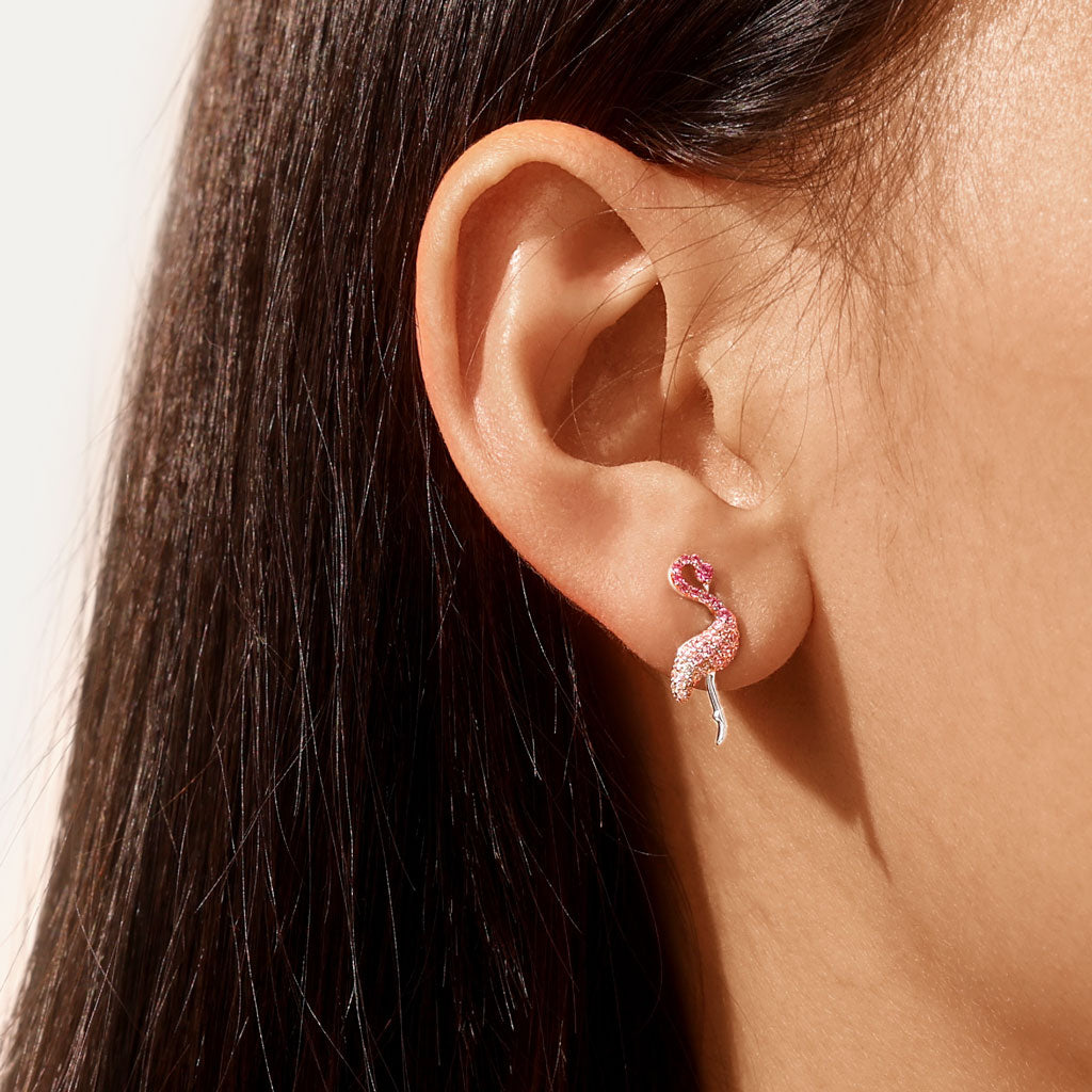Gnoce Pink Flamingo Earrings_5