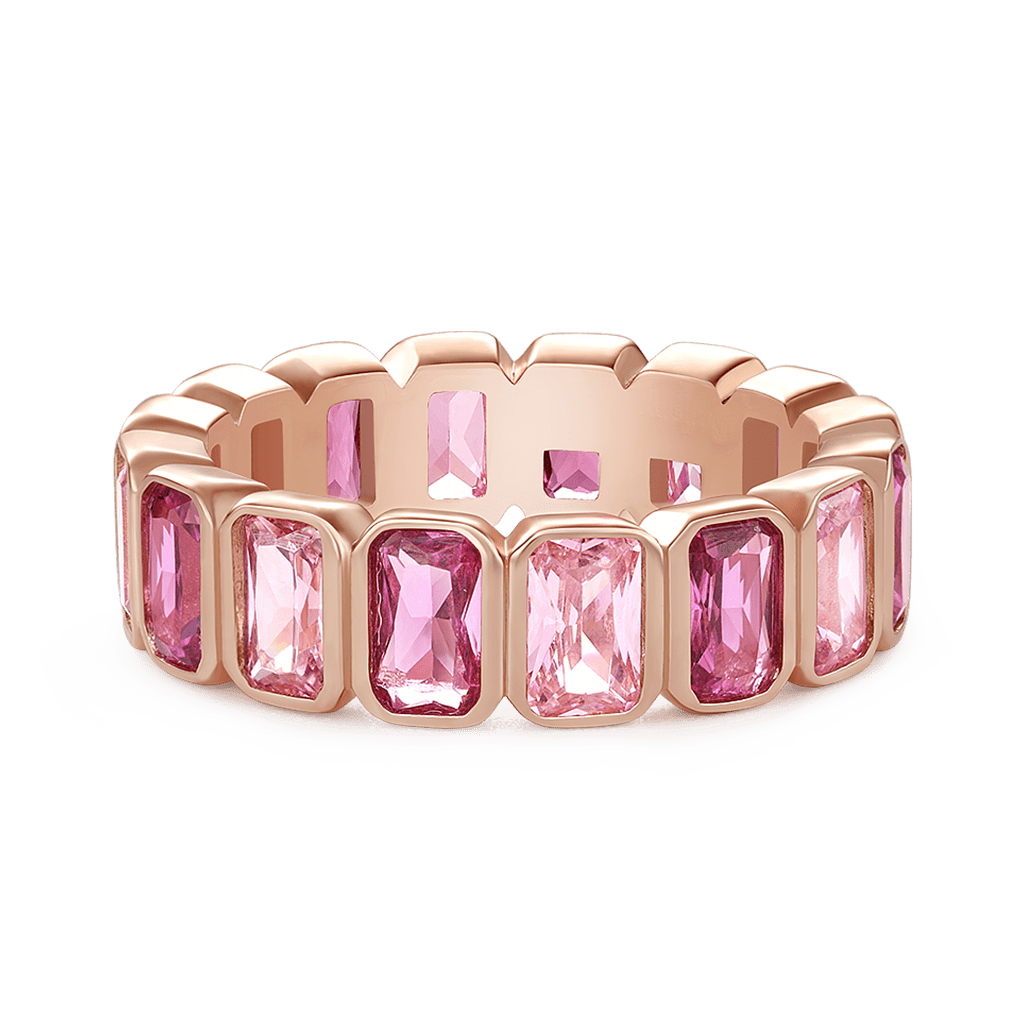 Gnoce Morganite Baguette Cut Bezel Eternity Band Ring_2