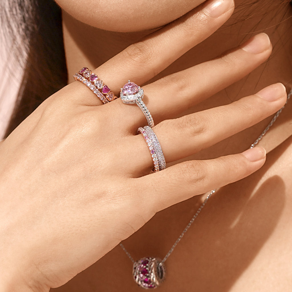 Gnoce Amethyst Petit Signature Pavé Band Ring_4