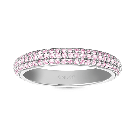 Gnoce Morganite Petit Signature Pavé Band Ring_1