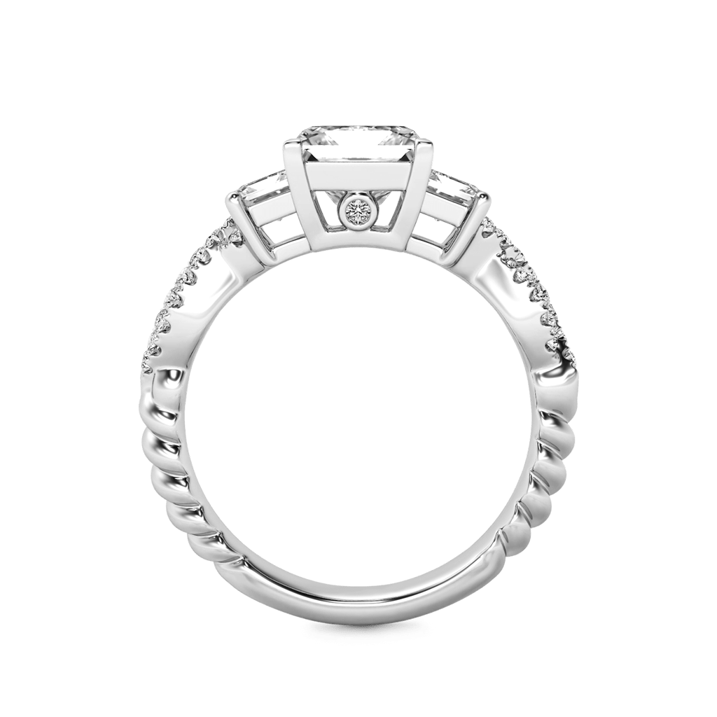 Gnoce Crystal White Three-stone Engagement Ring_4