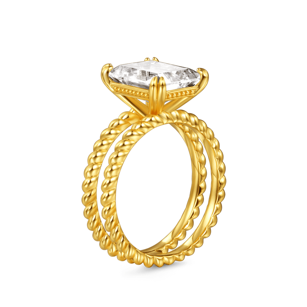 Gnoce Radiant-cut Soliatire Split Shank Engagement Ring_2