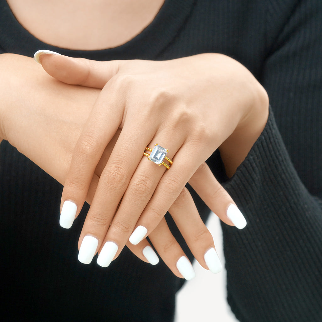 Gnoce Radiant-cut Soliatire Split Shank Engagement Ring_6