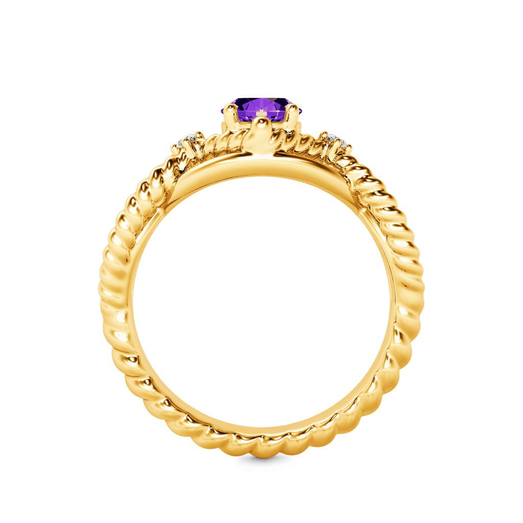 Gnoce Amethyst Crossover Engagement Ring_2