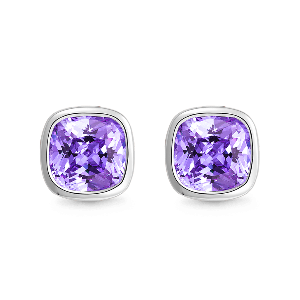 Gnoce Asscher Cut Halo Stud Earrings_1