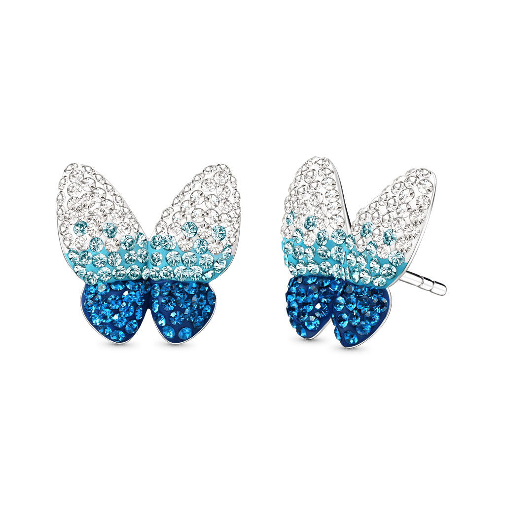 Gnoce Blue Gradient Butterfly Earrings_3