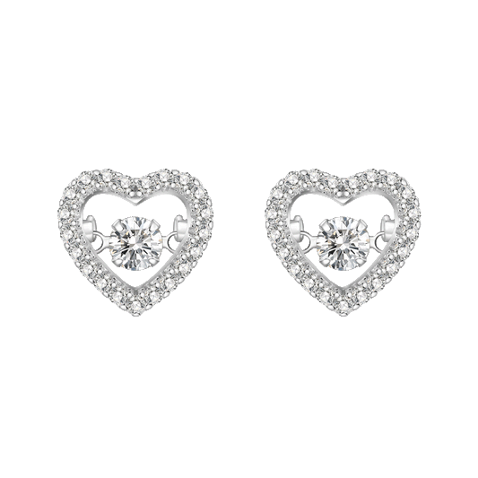 Gnoce Sparkling Pavé Heart Dancing Earrings_1