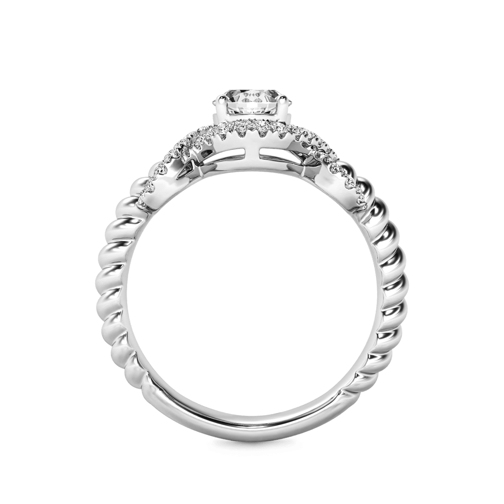 Gnoce Round Cut Twist Infinity Birthstone Ring_2