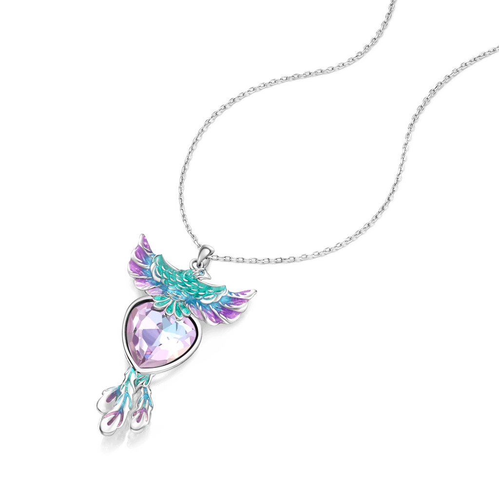 Gnoce Phoenix Embrace Heart Pendant Necklace_2