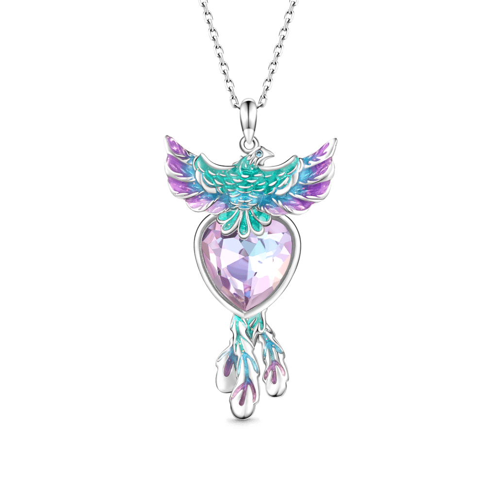 Gnoce Phoenix Embrace Heart Pendant Necklace_1