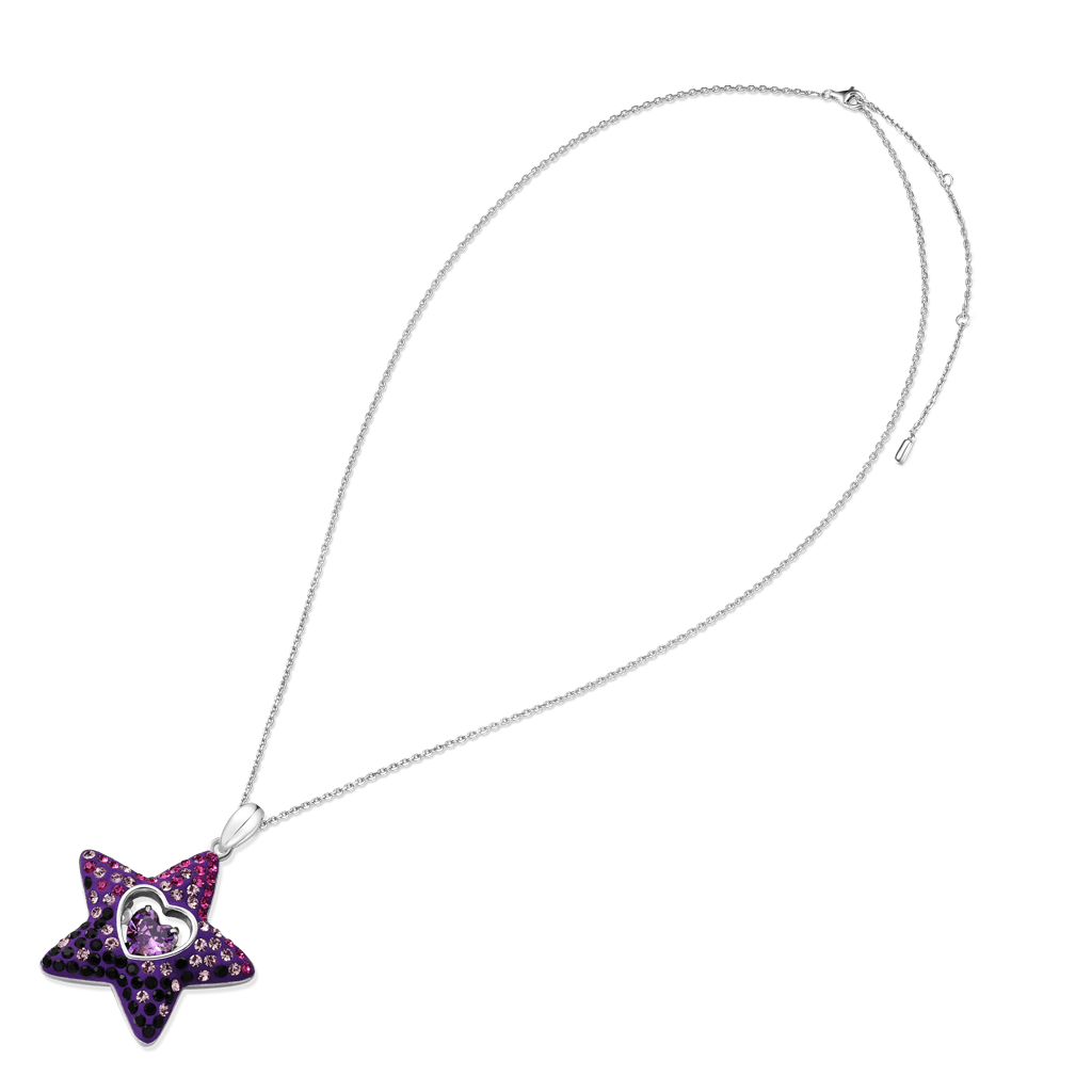 Gnoce Dancing Heart Amethyst Star Necklace_4