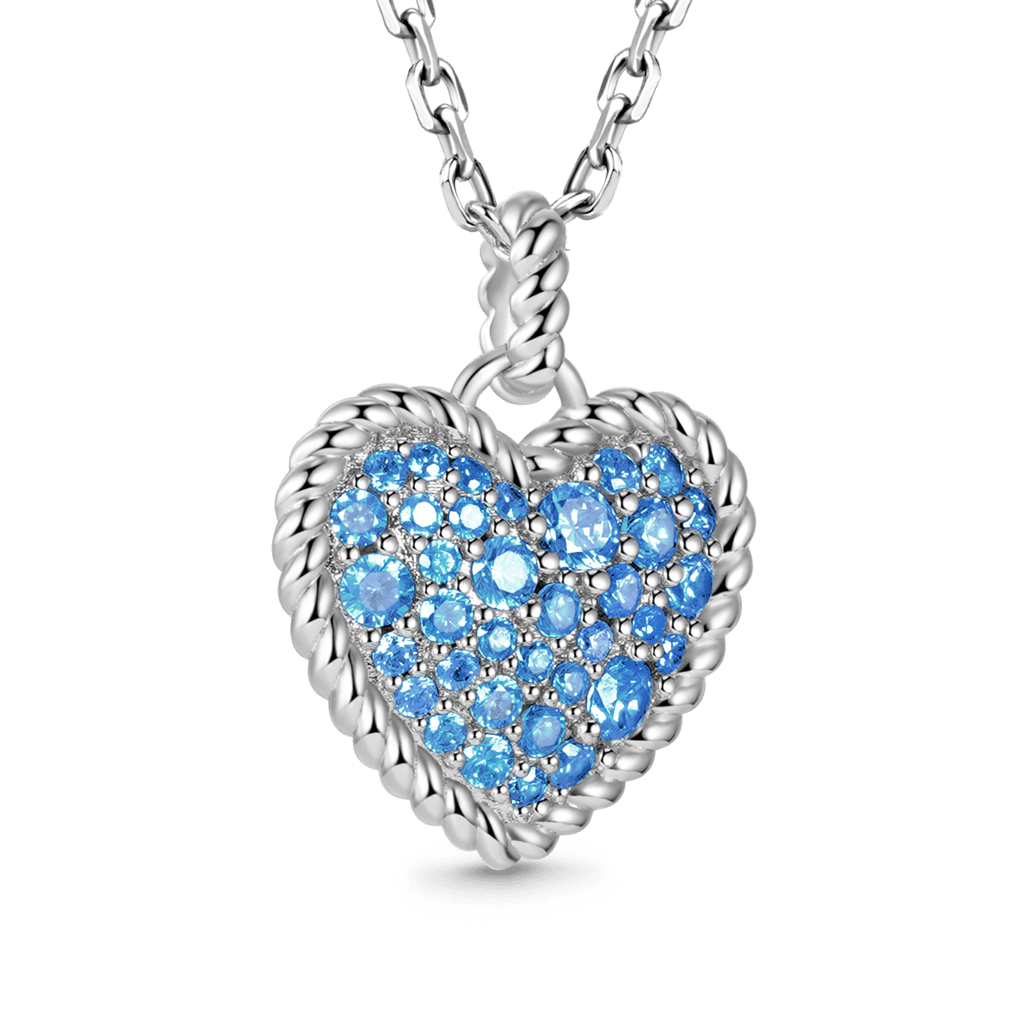 Gnoce Love Heart Twisted Rope Necklace_2