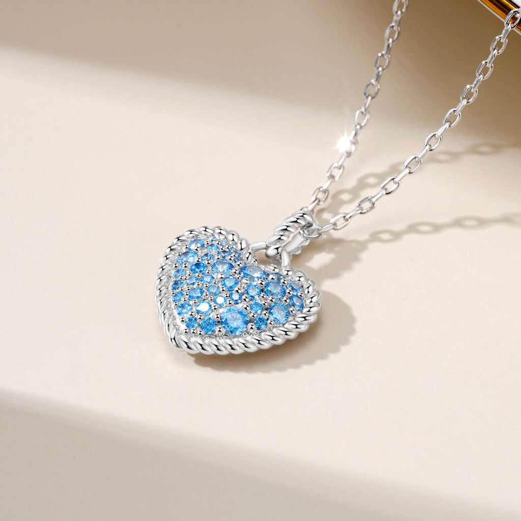 Gnoce Love Heart Twisted Rope Necklace_6