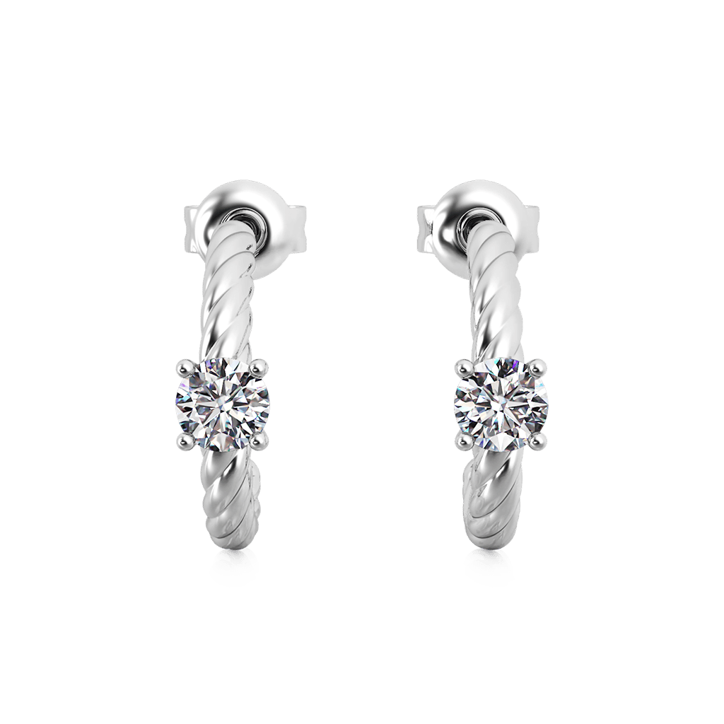 Gnoce Twisted C-hoop Earrings_1