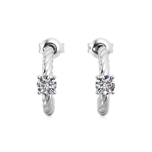 Gnoce Twisted C-hoop Earrings_1