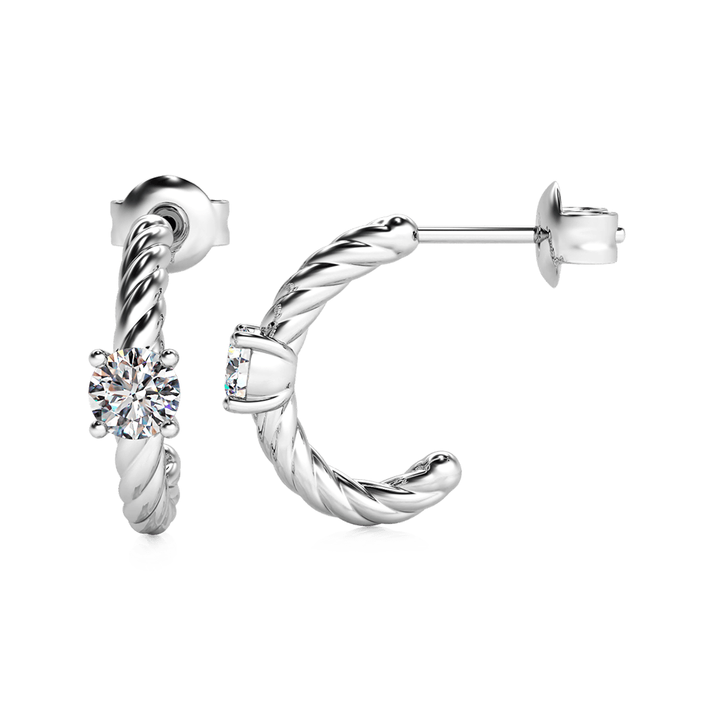 Gnoce Twisted C-hoop Earrings_2