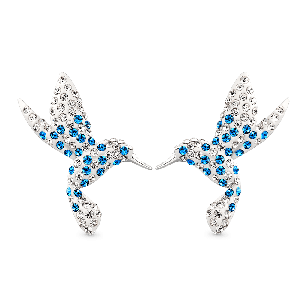 Gnoce Blue Hummingbird Earrings_1