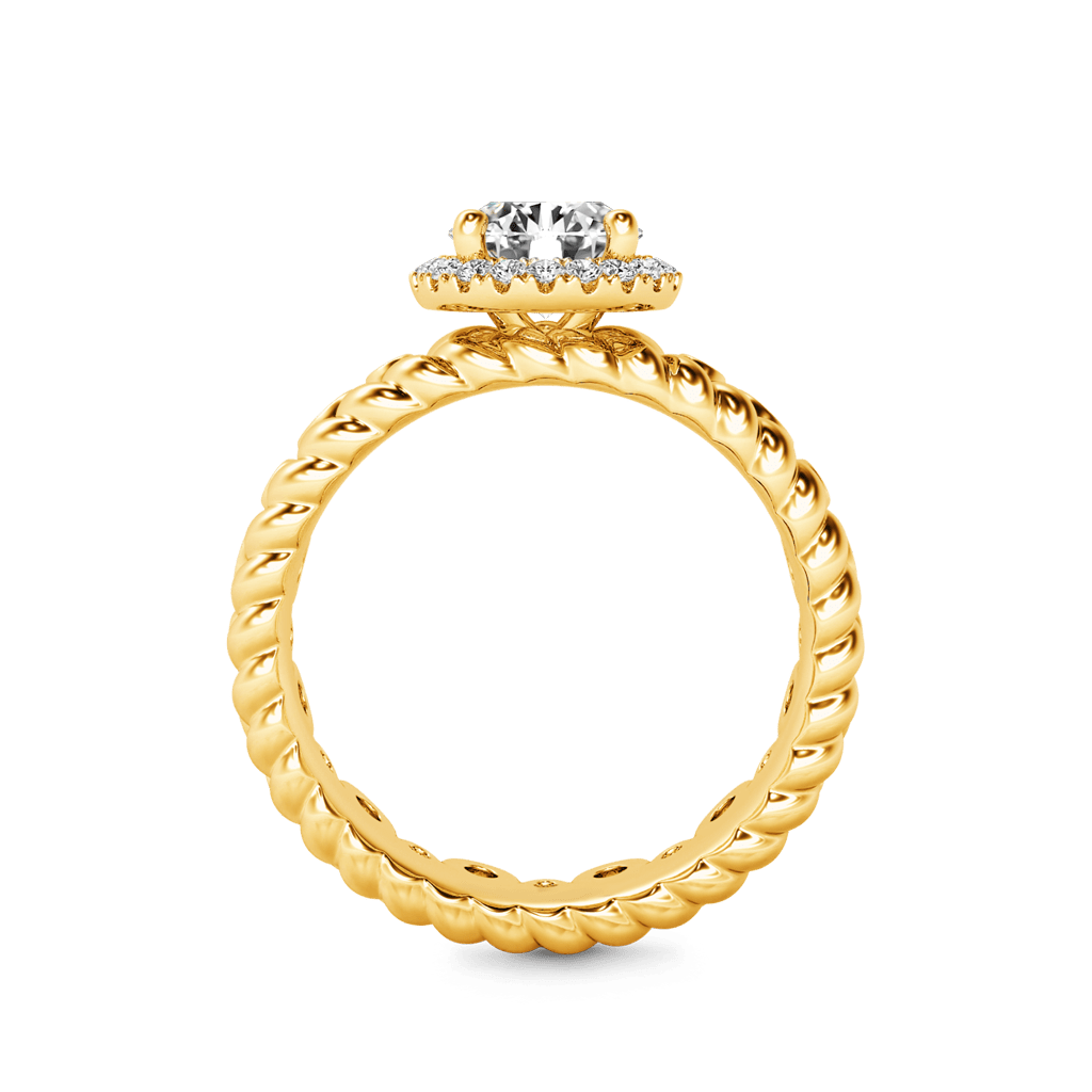 Gnoce Round Cut Halo Crown Engagement Ring_2