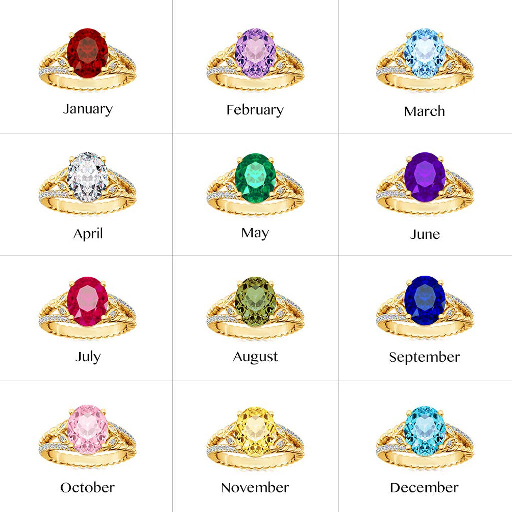 Gnoce Yellow Oval-cut Vintage Split Shank Engagement Ring_5