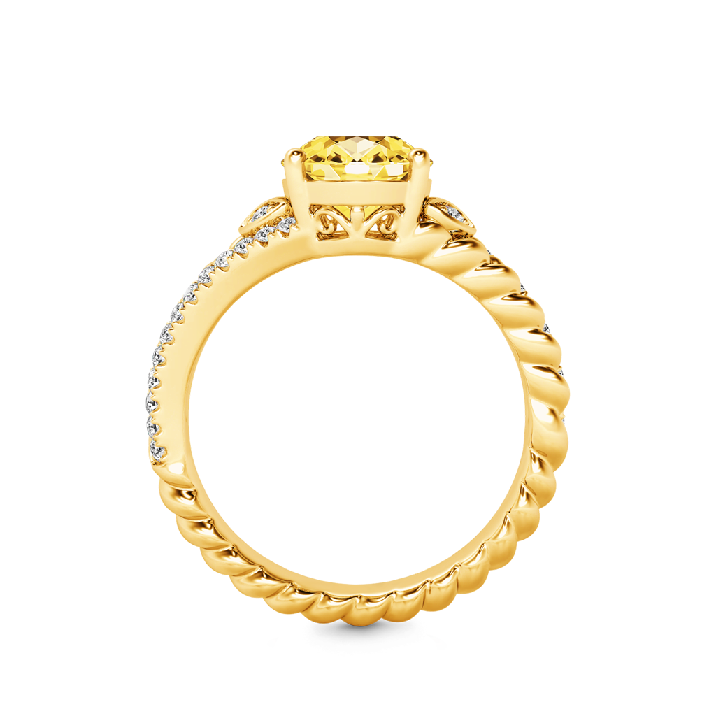 Gnoce Yellow Oval-cut Vintage Split Shank Engagement Ring_2