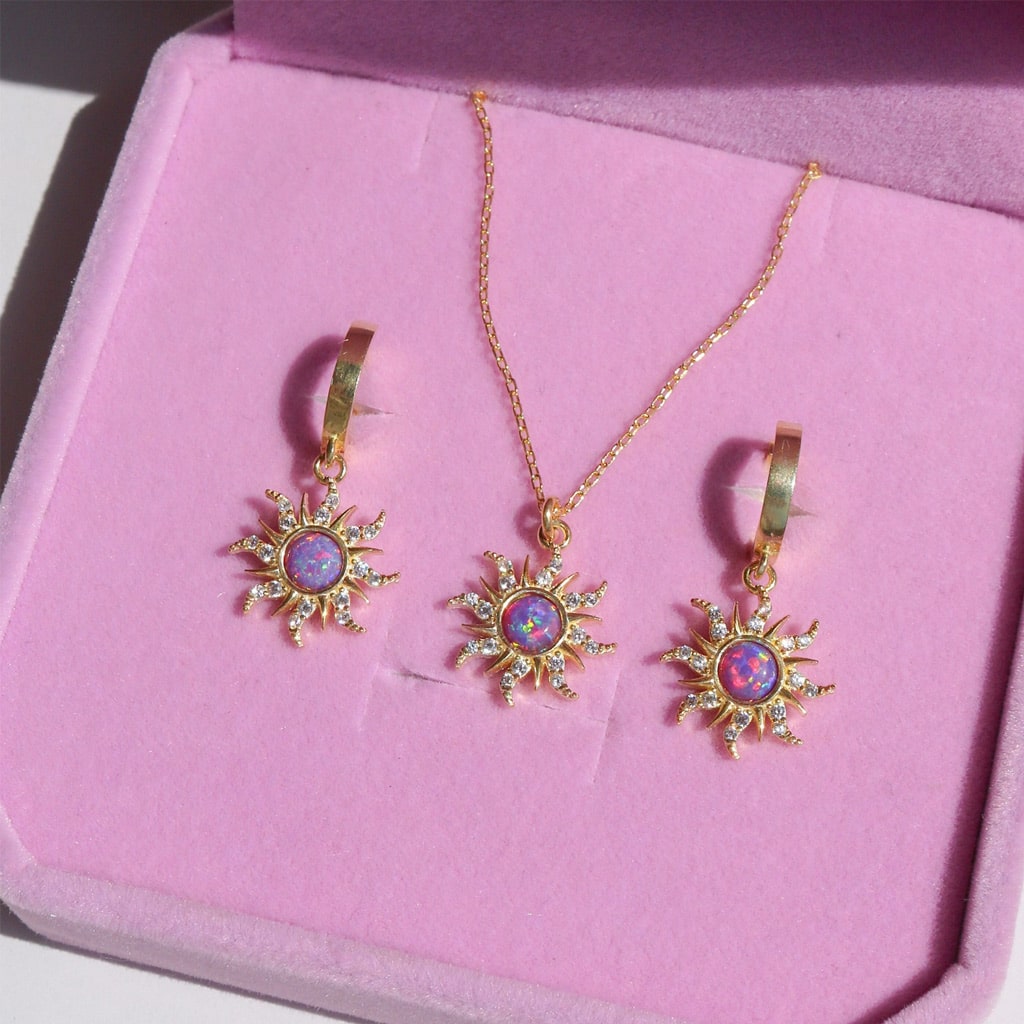 Gnoce Dopamine Golden Sun Opal Necklace_3