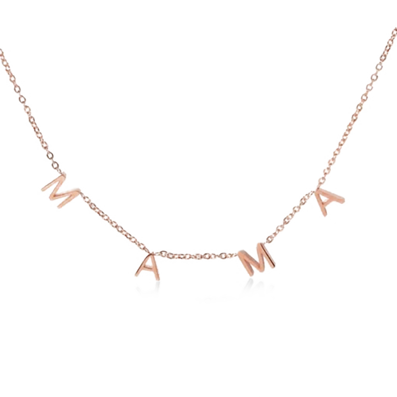 Gnoce MAMA Pave Letter Necklace_3