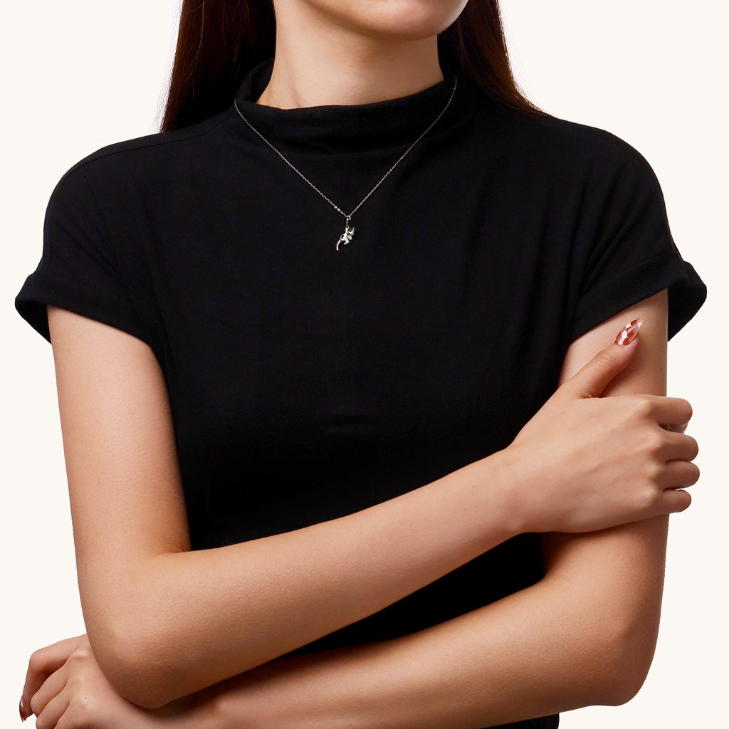 Gnoce Cow Cat Heart Pendant Necklace_4