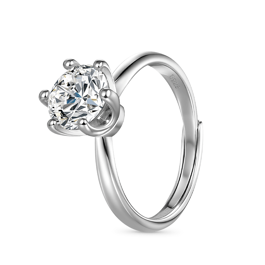 Gnoce Classic 2CT Round Halo 925S & VVS Moissanite Engagement Ring_2