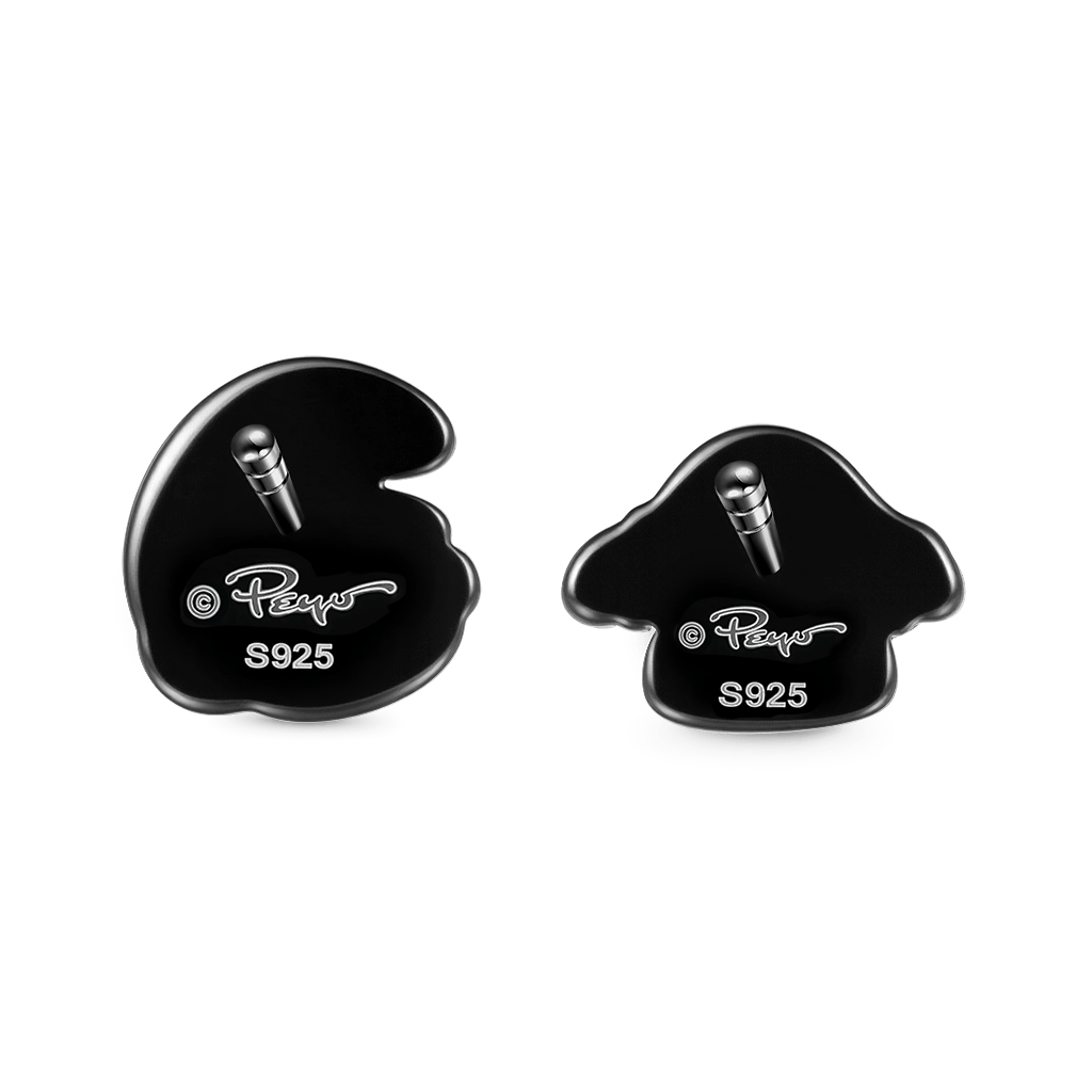 Gnoce Smurfs x Asymmetric Stud Earrings_2