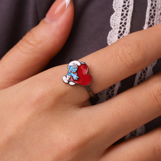 Gnoce Smurfs Ring x Valentine Love Hefty Smurf_5