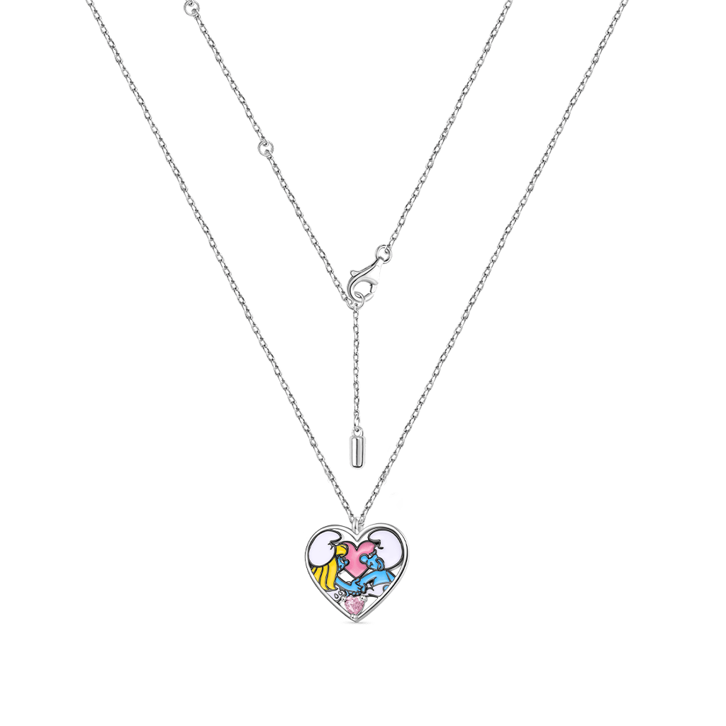 Gnoce Smurfs Necklace x Love Pink Zircon_2