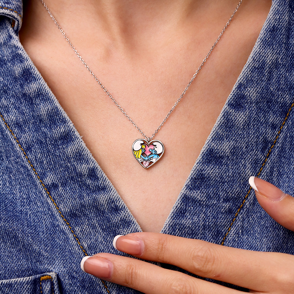 Gnoce Smurfs Necklace x Love Pink Zircon_6