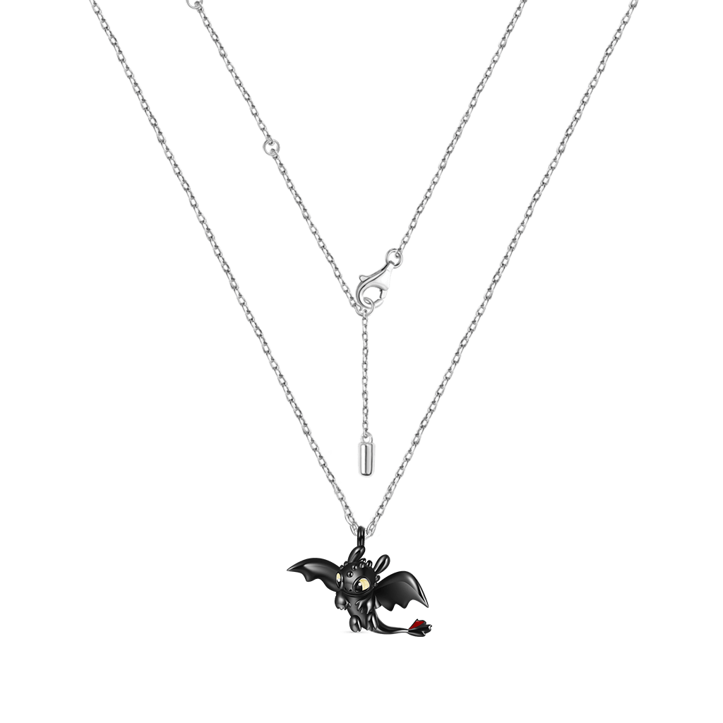 Gnoce How to Train Your Dragon Toothless Flapping Wings Necklace_3