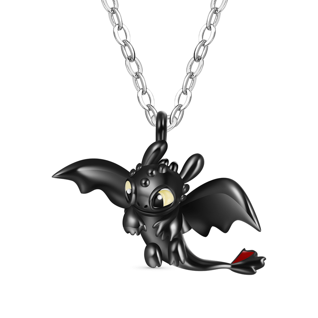 Gnoce How to Train Your Dragon Toothless Flapping Wings Necklace_2