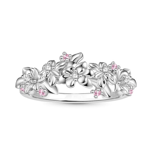 Gnoce Delicate Flower Cluster Ring_1