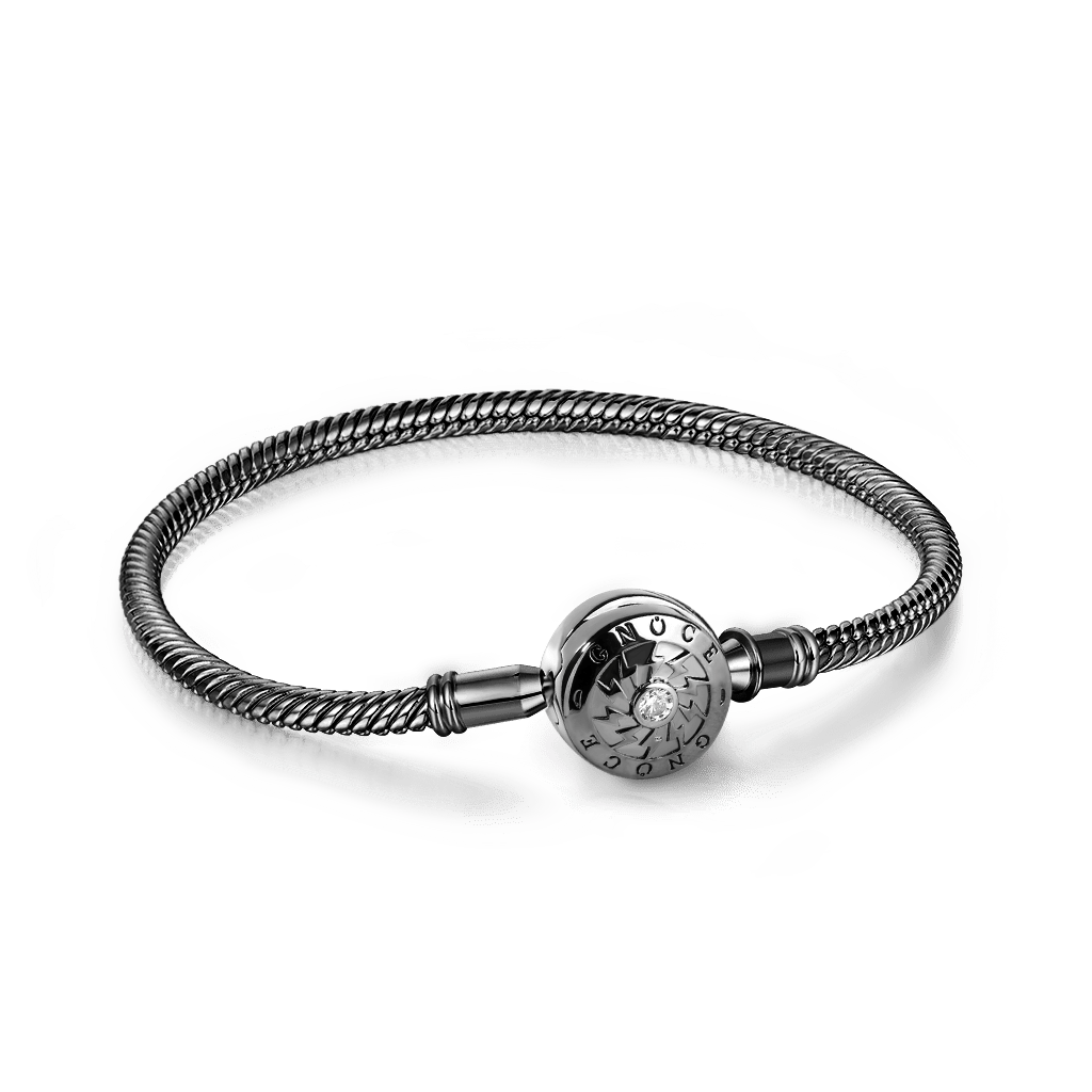 Gnoce "The Moment I Meet You" Elegant 925 Sterling Silver Black Palted Best Gifts For Her_1