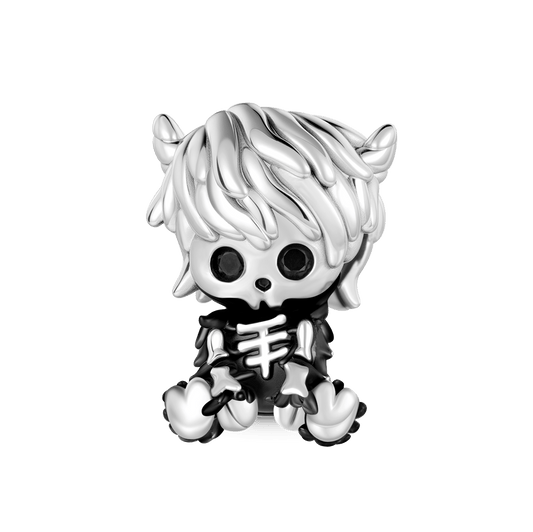 Gnoce Skull Highland Cow Charm_1