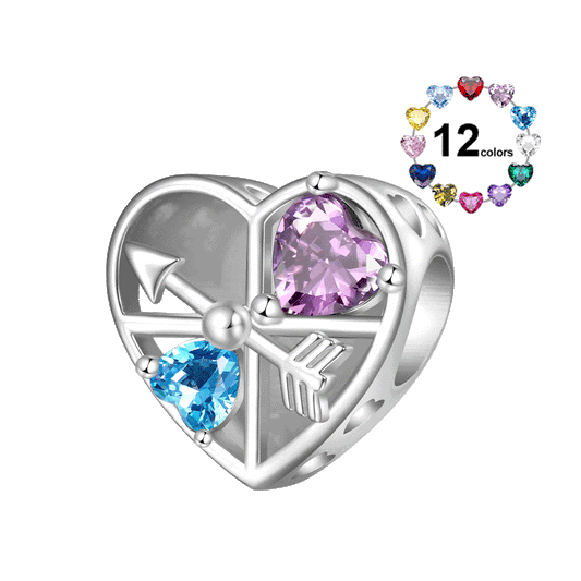 Gnoce Engravable Love Clock Rotating Arrow Charm_1