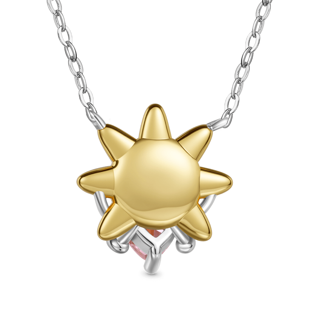 Gnoce Smiling Sun Embraces Love Diamond Necklace_2