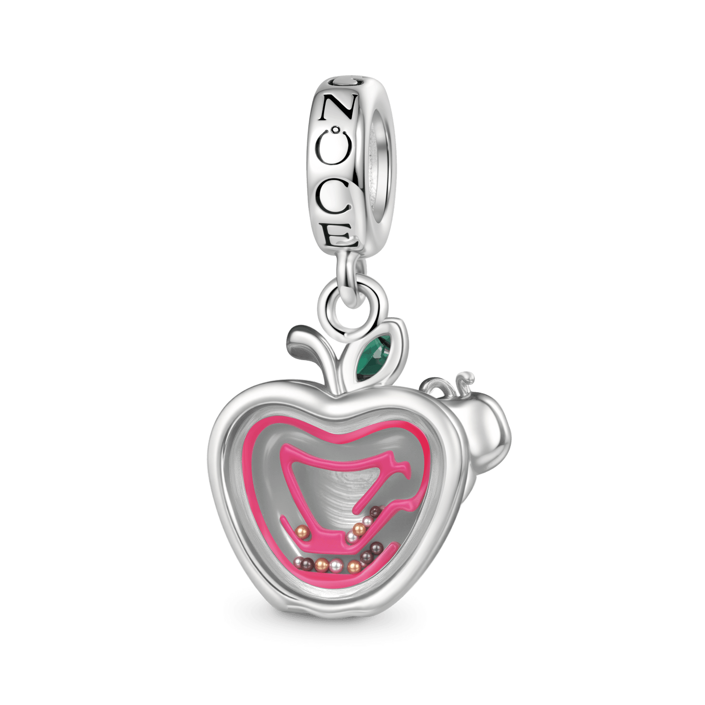 Gnoce Fun Sliding Colored Beads Bug Apple Pendant Dangle Charm_1