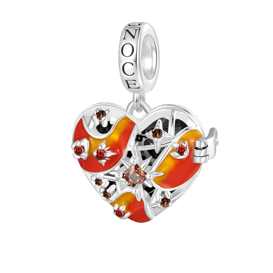 Gnoce Heart Solar System Wireless LED Glow Mars Pendant Dangle Charm_1