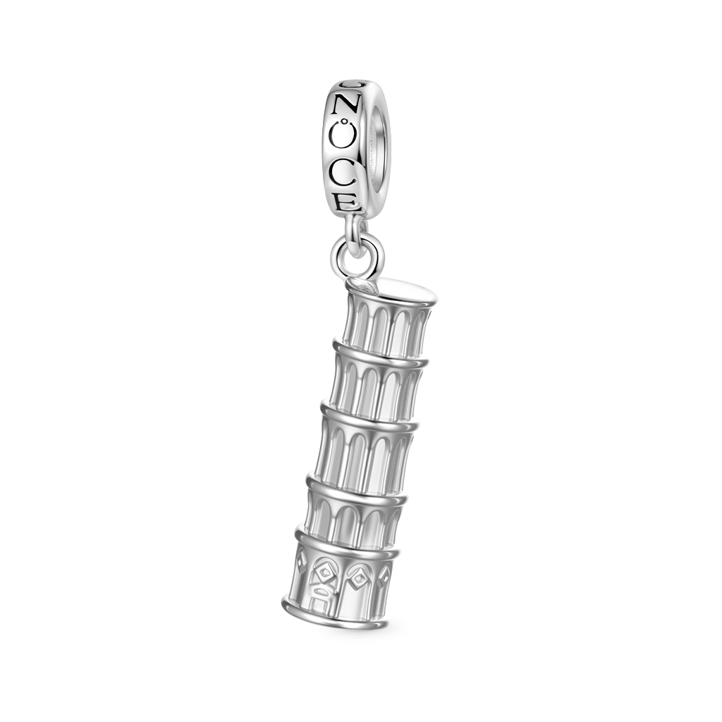 Gnoce City Series -Leaning Tower of Pisa Pendant Dangle Charm_1
