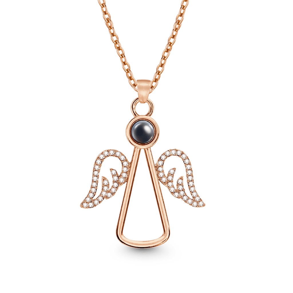 Gnoce Projection Angel Personalized Photo Necklace_2