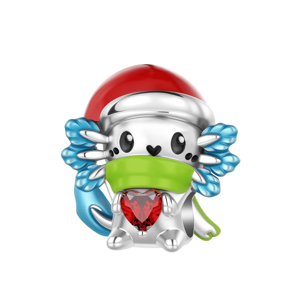 Gnoce Glow-in-the-Dark Christmas Salamander Charm_1