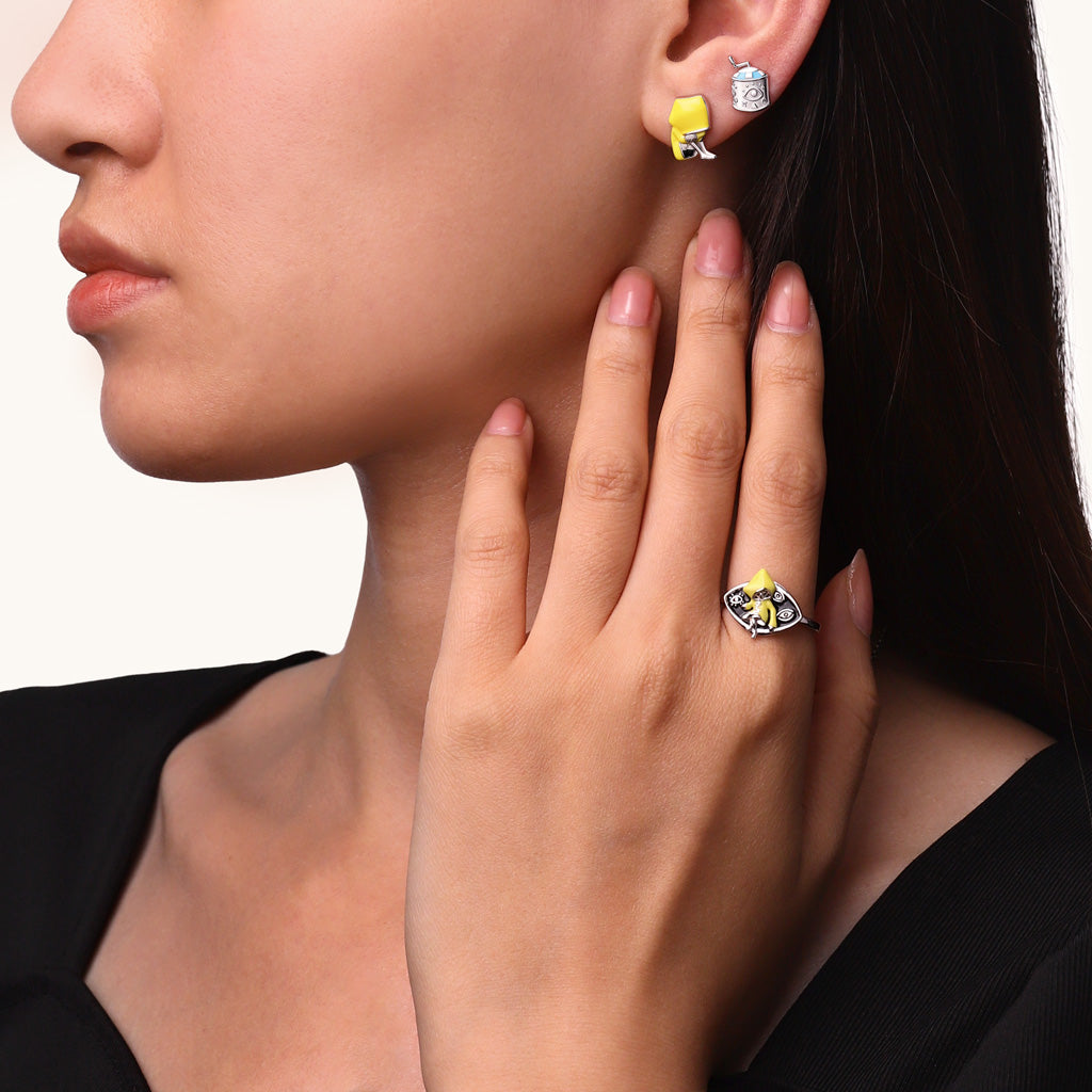 Gnoce Little Nightmares Six Musicbox Earrings_4