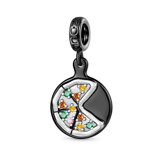 Gnoce Iron Plate Pizza Pendant Dangle Charm_1